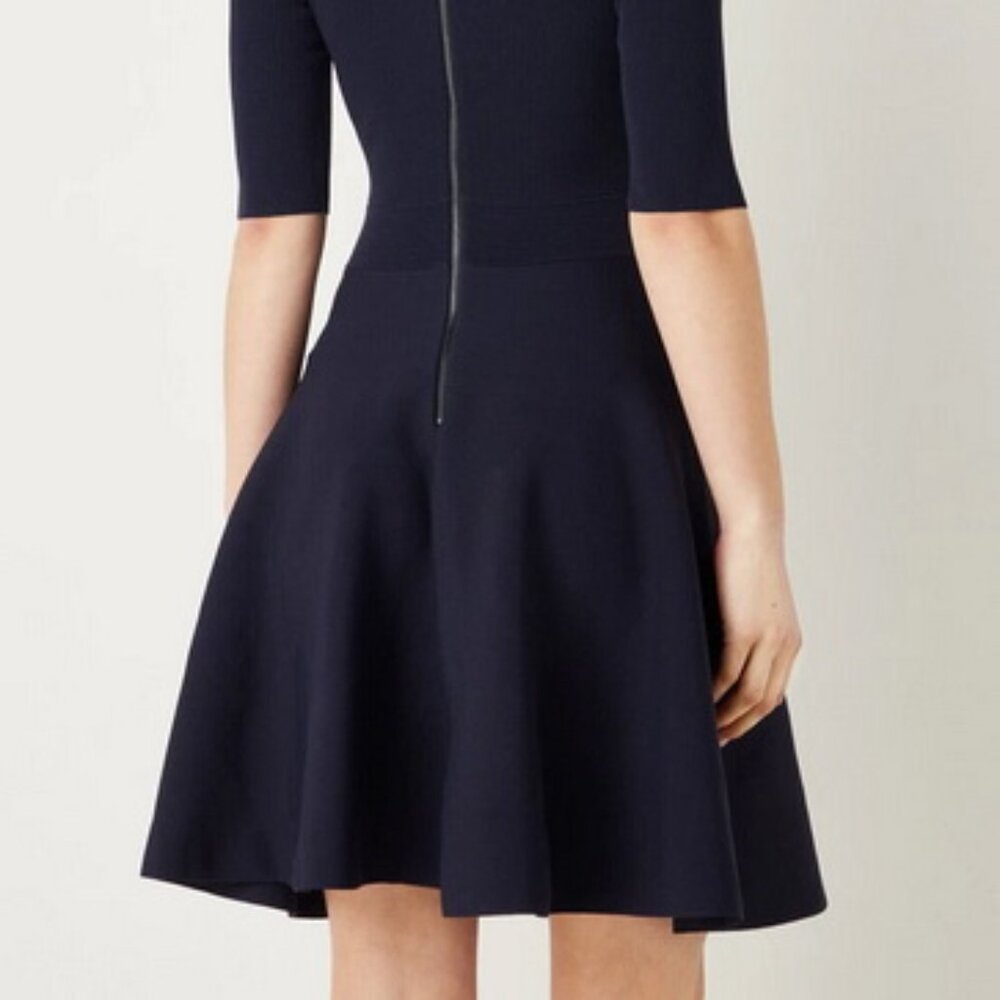 Ted Baker London Navy Blue Milly Sweetheart Sweater Dress - Picture 4 of 4